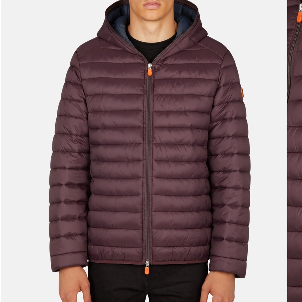 SAVE THE DUCK MEN'S HOODED PUFFER JACKET
